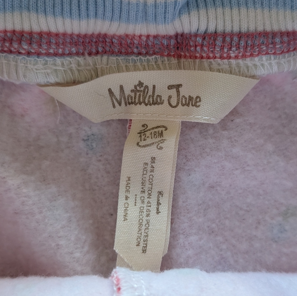 Matilda Jane Hold Me Hoodie Set Size 12-18 Months - Picture 9 of 10